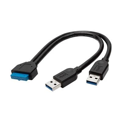 USB 3. 0 ذكر إلى كابل رأس 20pin باللوحة الأم للوحة الأمامية