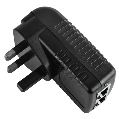 قابس المملكة المتحدة DC24W POE (الطاقة عبر إيثرنت) حاقن